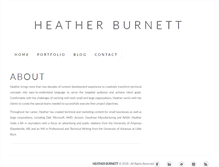 Tablet Screenshot of heatherburnett.com